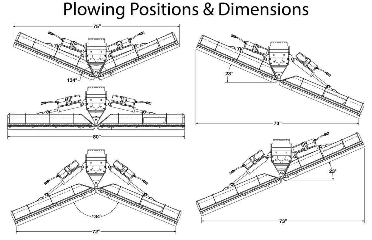 KFI 80" Pro-V Snow Plow System