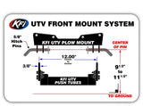 KFi Can-Am Maverick Trail UTV Plow Mount & Reciver