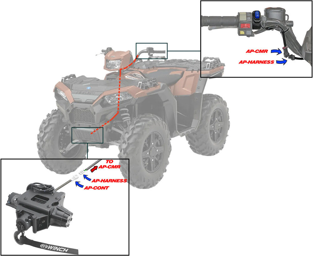 KFI Polaris 3500lbs Assault Plug-N-Play Winch