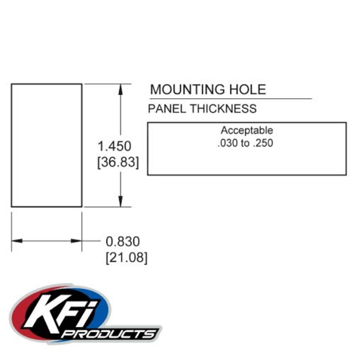 KFI UTV Dash Rocker Only Switch