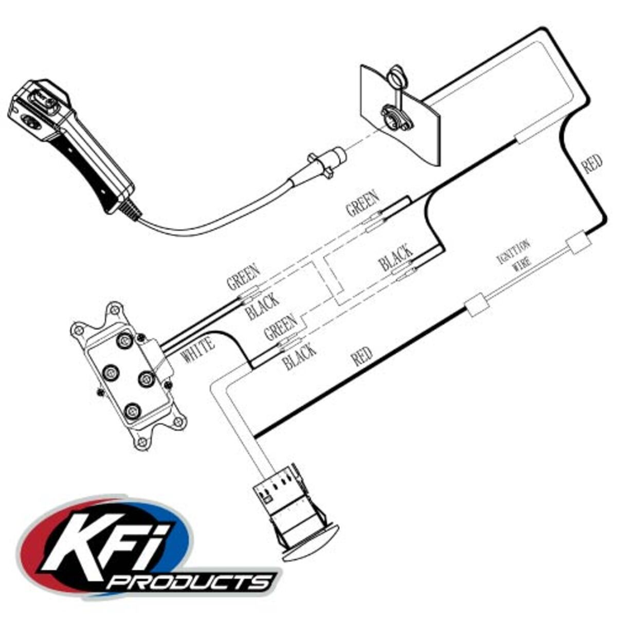 KFI UTV Dash Rocker Only Switch