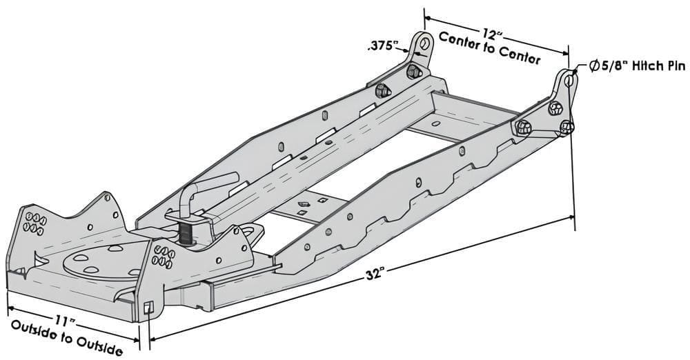 KFI UTV Front Mount Push Tubes