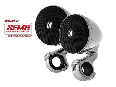 Kicker PSM 3" 4Ω Chrome Enclosed Speaker Pair