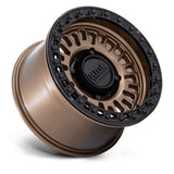 KMC Aztec UTV Beadlock Wheels - Matte Bronze w/ Matte Black RG