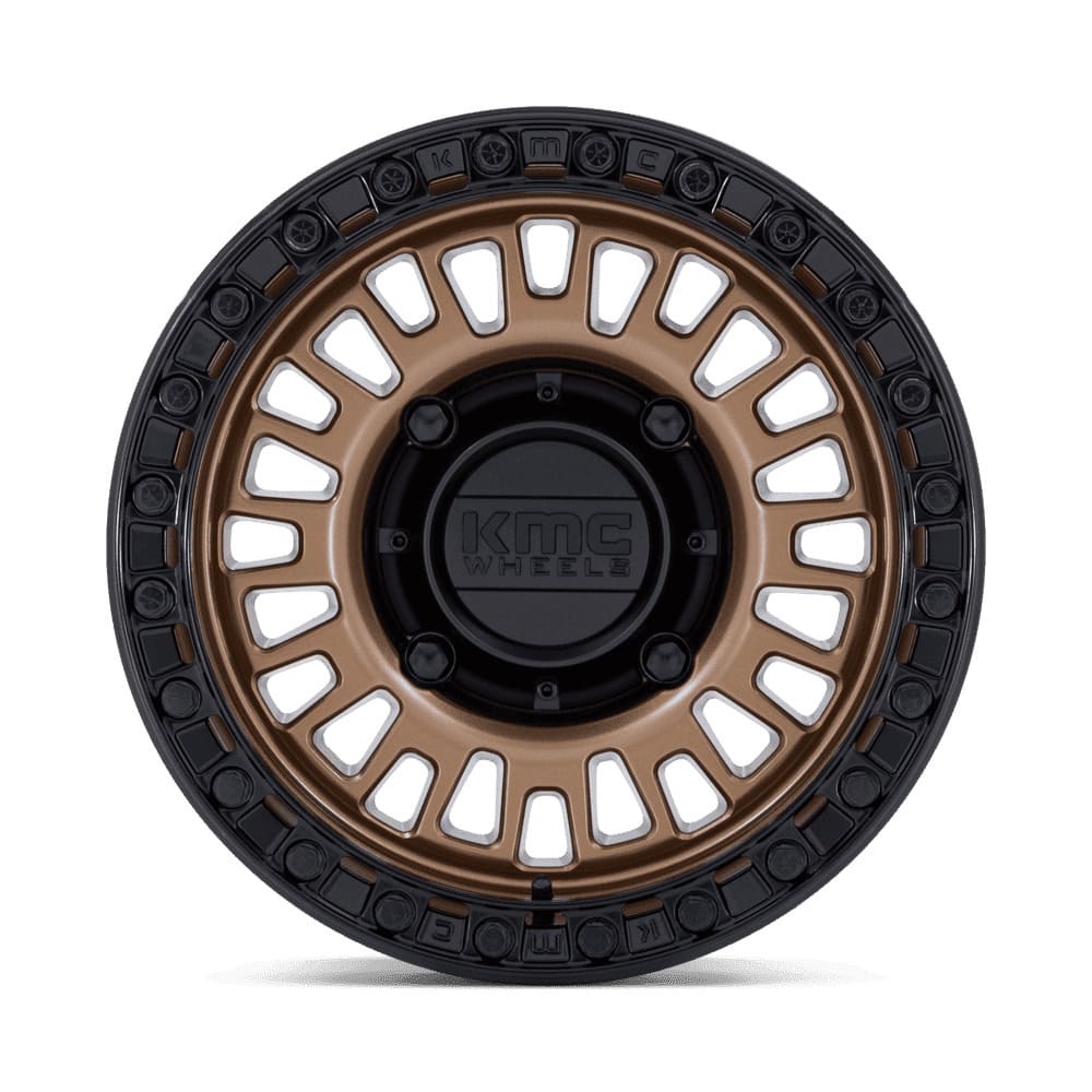 KMC Aztec UTV Beadlock Wheels - Matte Bronze w/ Matte Black RG