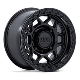 KMC Impact UTV Beadlock Wheels - Matte Black W/ Gloss Black RG