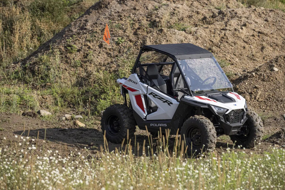 Kolpin Polaris RZR 200 Mini Youth Poly Windshield, Rear Panel & Poly Roof Combo