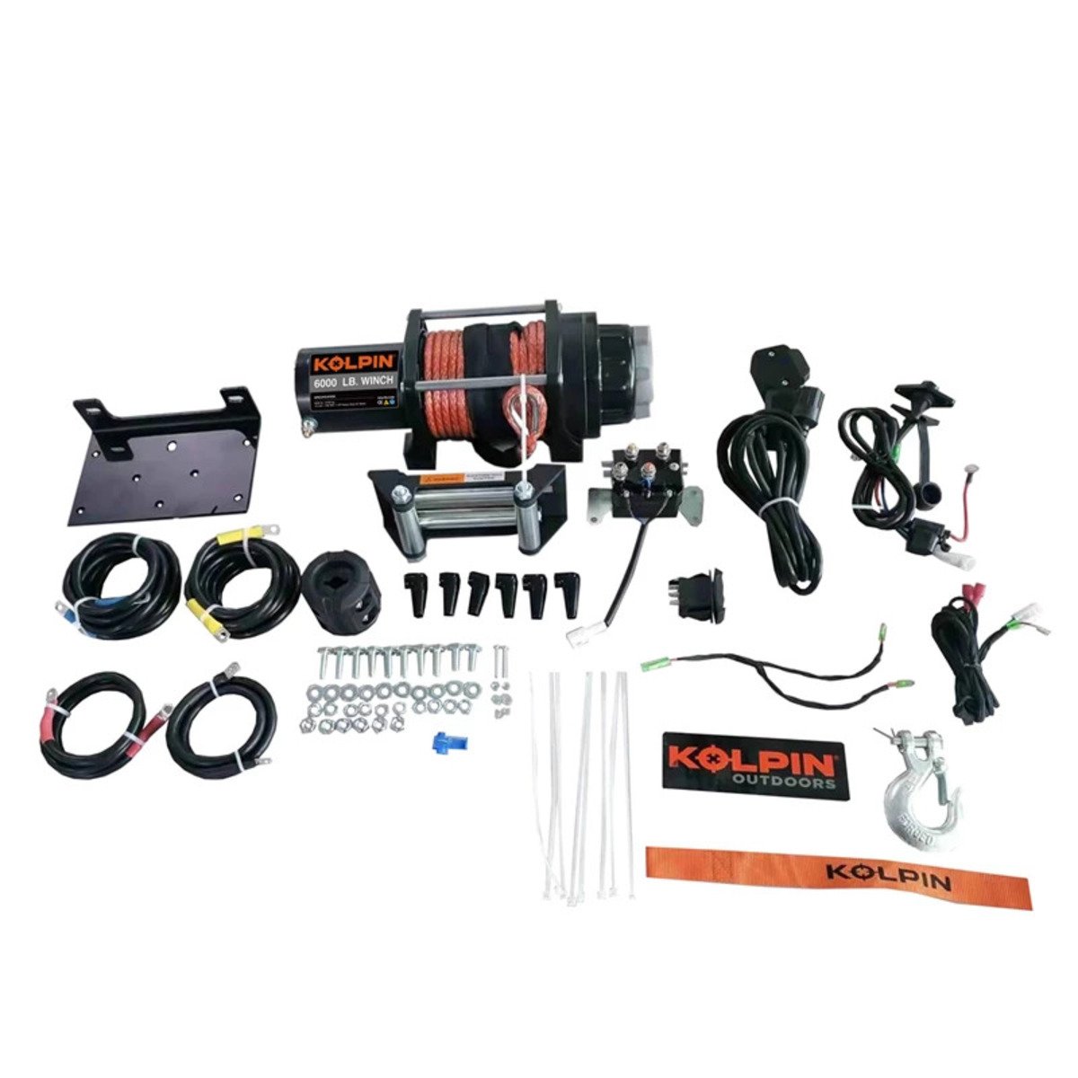 Kolpin Winch Kit 6000 lb Synthetic Rope