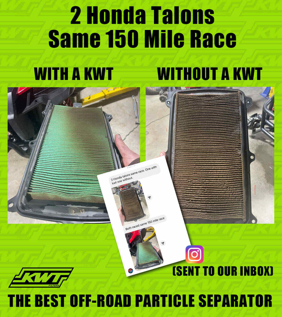 KWT Filters '19-'23 Honda Talon Particle Separator