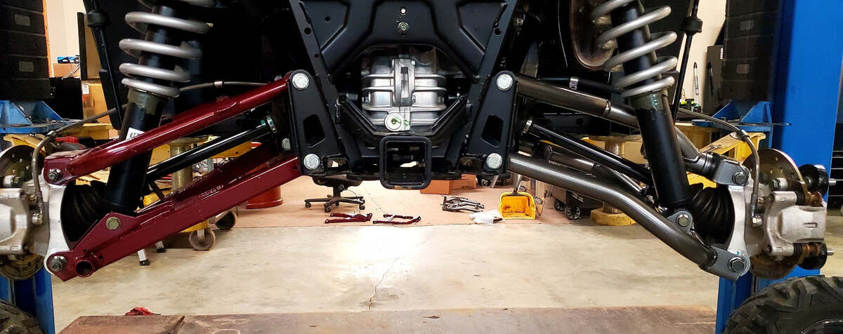 L&W Fab 1.5" Offset Rear Ranger A-Arms with Adjustable Uppers