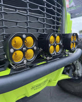 M Whips 3" 40W 3400L Amber Spot Light - Pair 