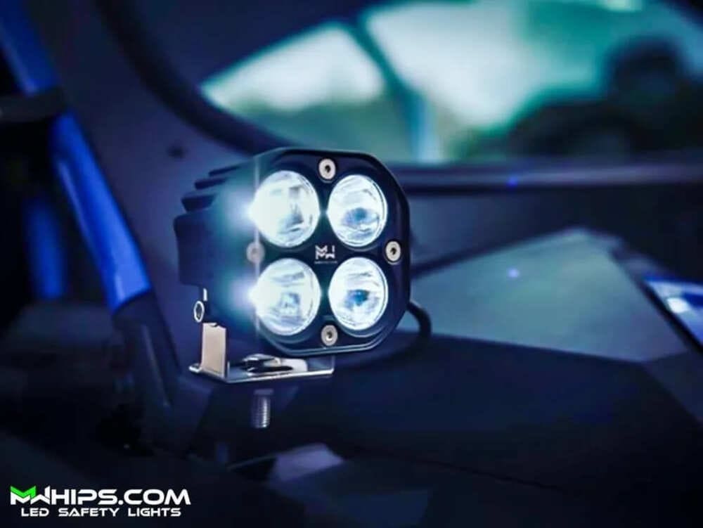 M Whips 3" 40w 3400L White Spot Light