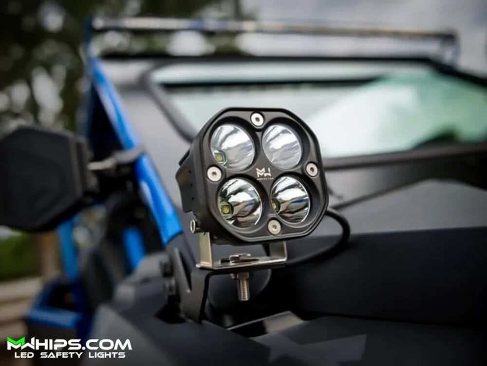 M Whips 3" 40w 3400L White Spot Light