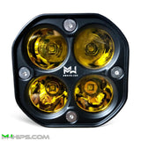 M Whips 3" Amber Spot Light - Pair