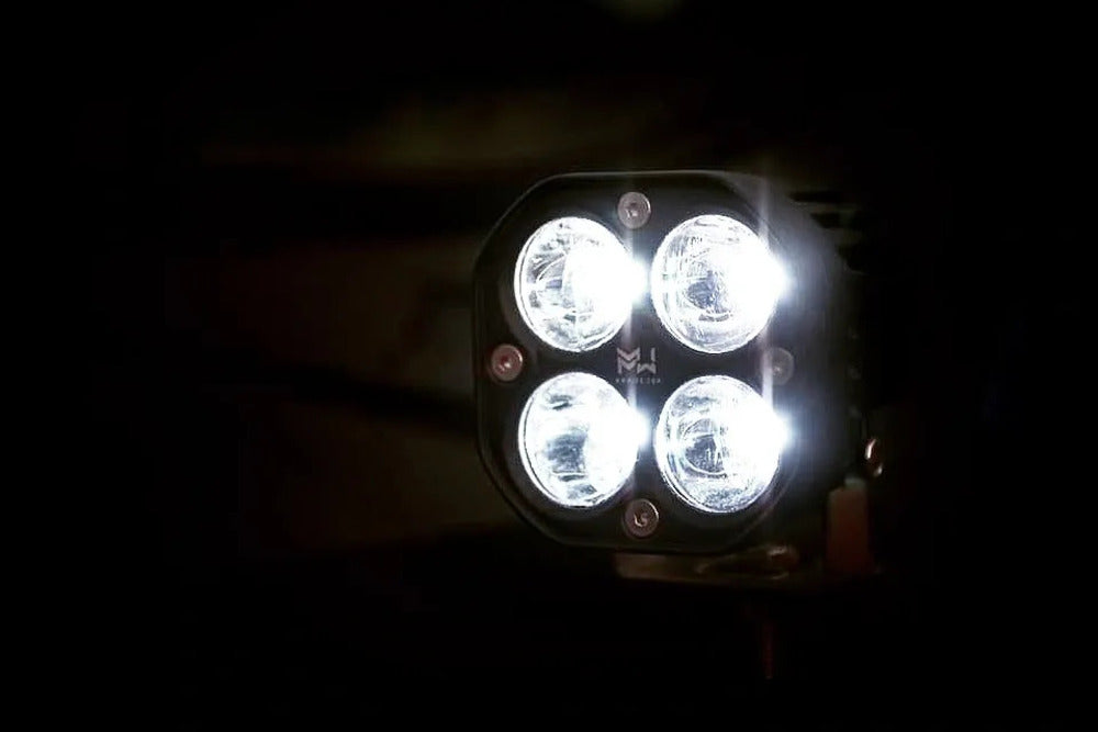 M Whips 3" White Spot Light - Pair