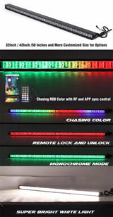 M Whips 44” Led Chase Light/light Bar Combo - 180W