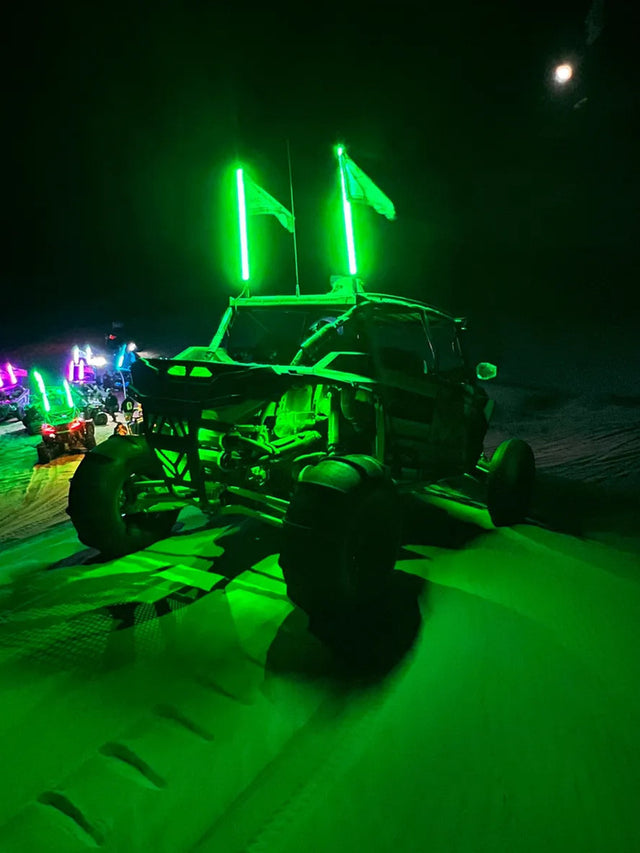 M Whips Color Changing RGB LED Whip & Rock Combo Kit