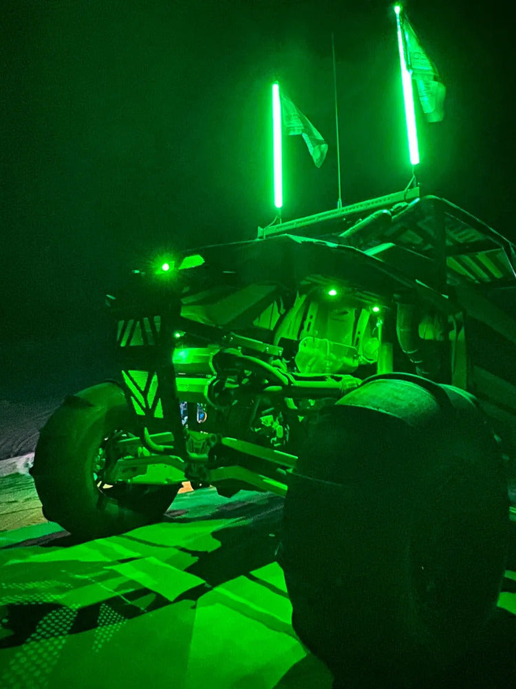 M Whips Color Changing RGB LED Whip & Rock Combo Kit