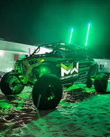 M Whips Color Changing RGB LED Whip & Rock Combo Kit