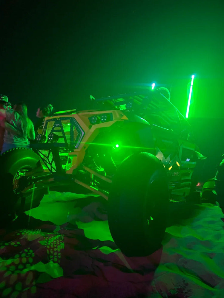 M Whips Color Changing RGB LED Whip & Rock Combo Kit