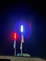 M Whips Complete Single Color Flag Pole Mount & Whip Harness Camp Locator Kit