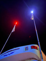 M Whips Complete Single Color Flag Pole Mount & Whip Harness Camp Locator Kit