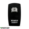 M Whips Dual Blue Led 5 Pin Bumper Lights On/Off Rocker Switch - 20A/12V
