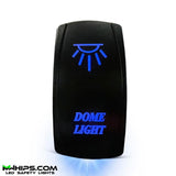 M Whips Dual Blue LED 5 Pin Dome Lights Rocker Switch - 20A/12V