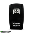 M Whips Dual Blue LED 5 Pin On/Off Rocker Switch - Bumper Lights