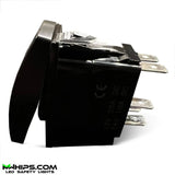 M Whips Dual Blue LED 5 Pin On/Off Rocker Switch - Pod Lights