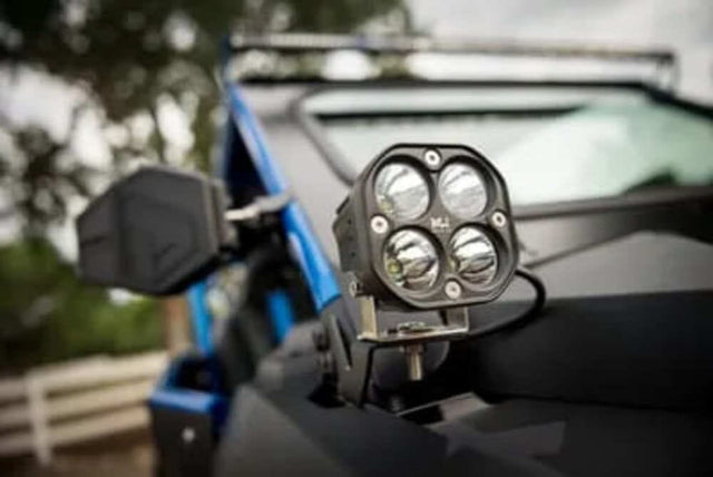 M Whips Polaris Rzr A-Pillar Pod Mounting Brackets - Pair