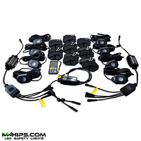 M Whips T2 Bluetooth Chasing Rock Kit - 8 Pods