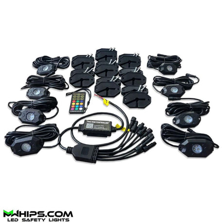 M Whips T2 RGB/RGBW Bluetooth Chasing Rock Light Kit