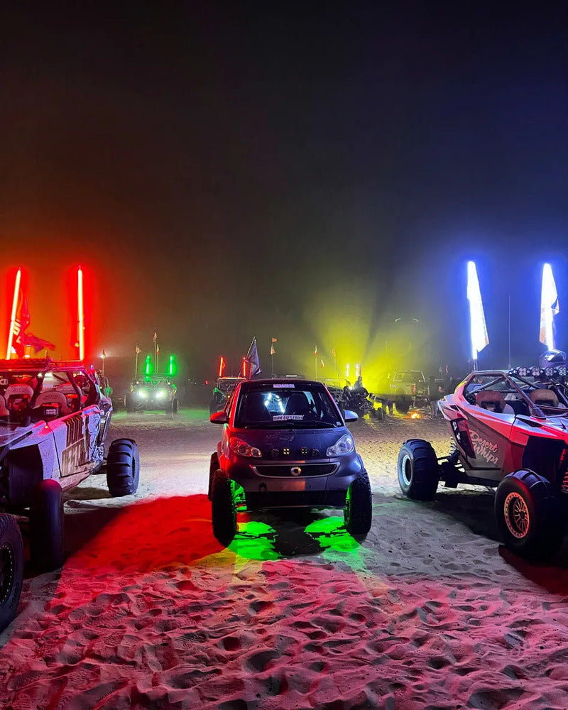 M Whips T3 Bluetooth RGBW Rock Kit - 4 Pods