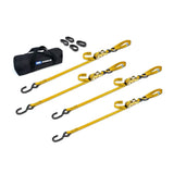 Mac's Tie Downs 1" Motorcycle Ratchet Tie-Down Pack with Integrated Soft Loops S-Hooks