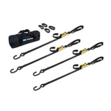 Mac's Tie Downs 1" Motorcycle Ratchet Tie-Down Pack with Integrated Soft Loops S-Hooks