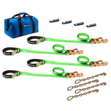 Mac's Tie Downs 2" UTV Tie-Down Pack with Direct Hook &amp; Chain Extension