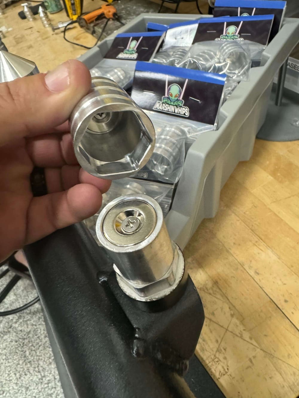 Marshin Whips Billet Magnet Base Caps