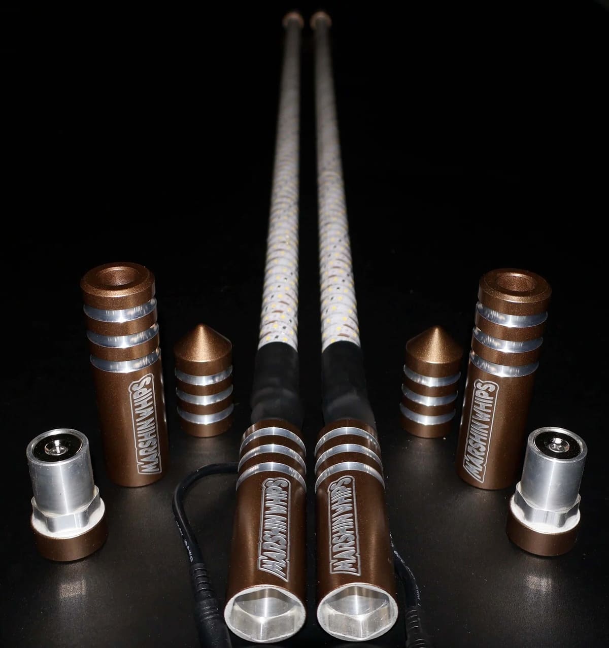 Marshin Whips Game Changer Bronze Set of Two Whips