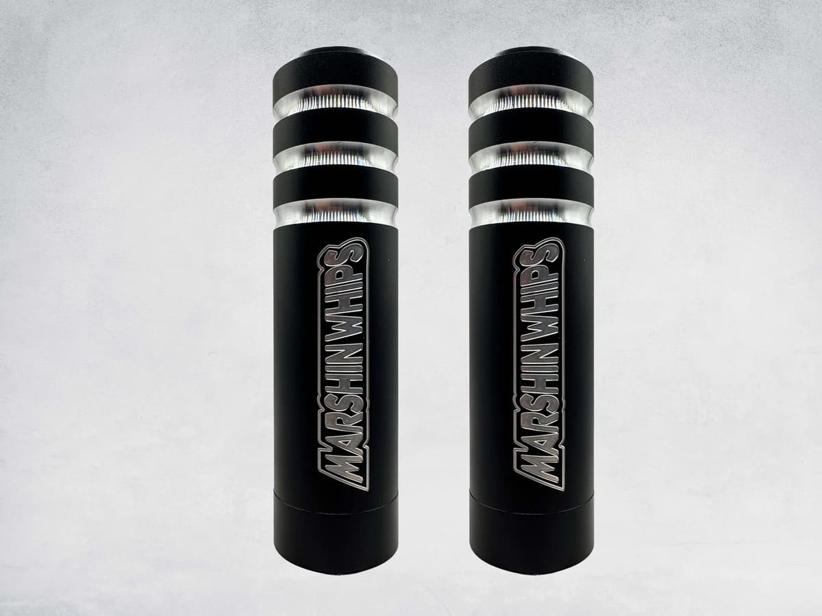 Marshin Whips Game Changer Set of 2 Black Whips