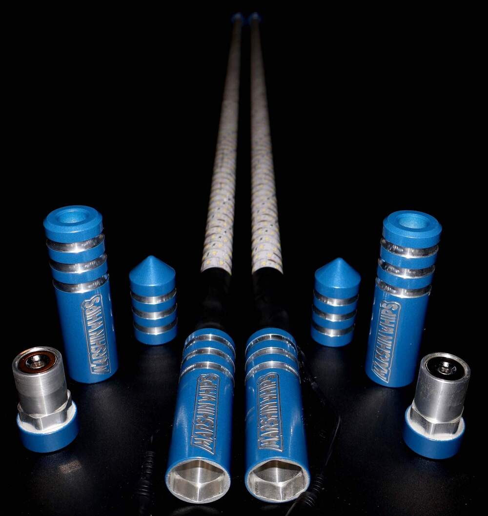 Marshin Whips Game Changer Set of 2 Blue Whips