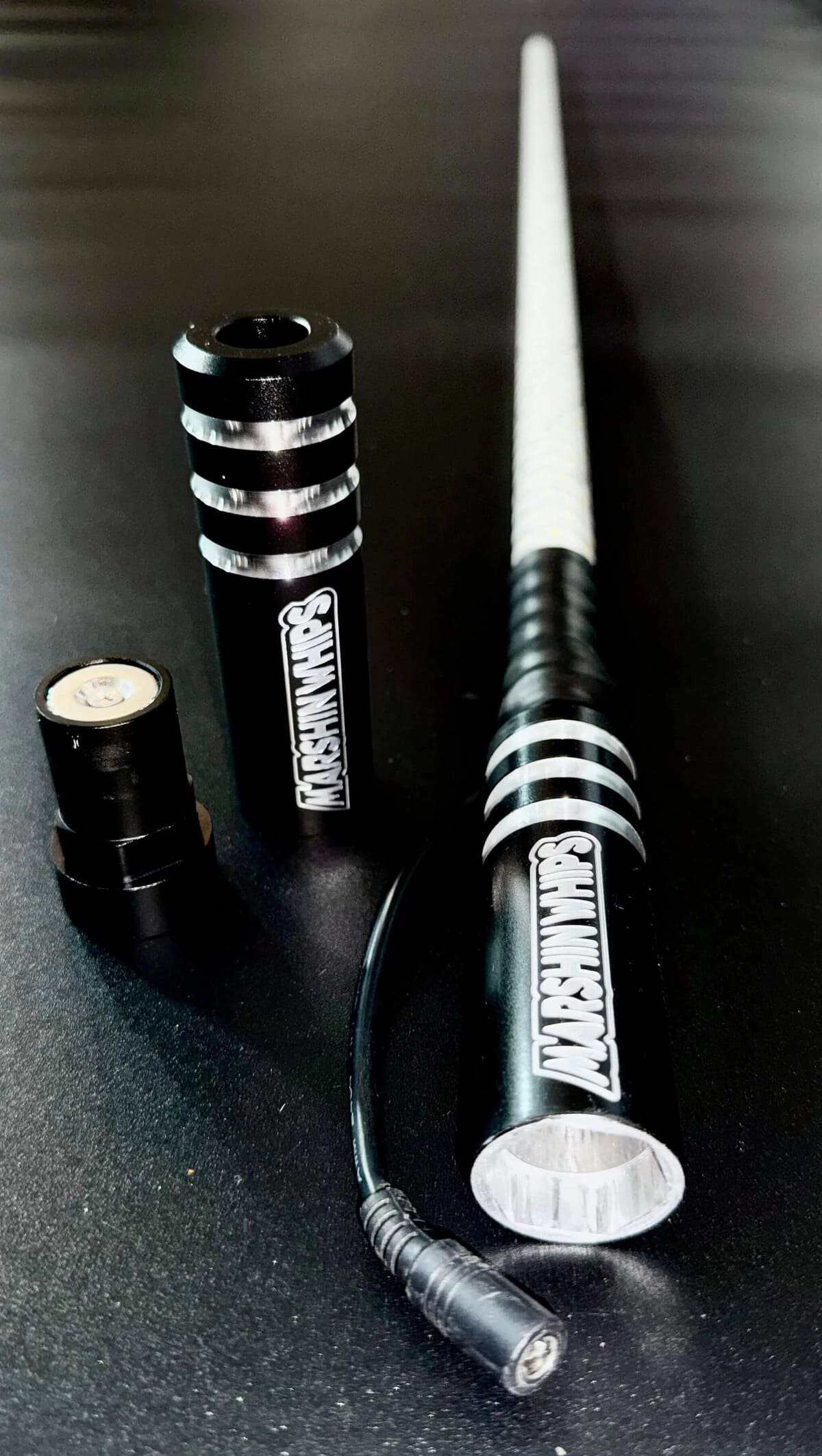 Marshin Whips Game Changer Set of 2 Red White Blue Whips