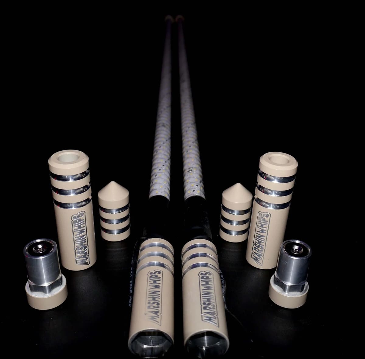 Marshin Whips Game Changer Set of 2 Tan Whips