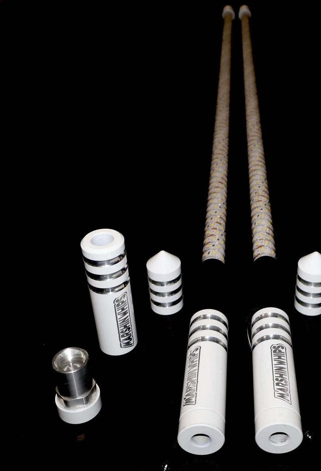 Marshin Whips Game Changer Set of 2 White Whips