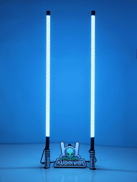 Marshin Whips V3 Chrome Black Set of 2 Whips