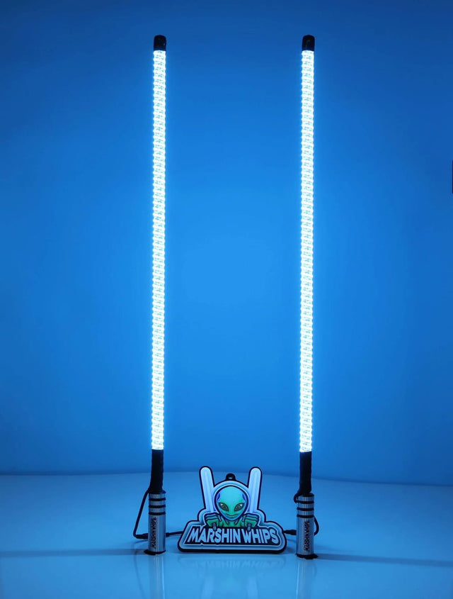 Marshin Whips V3 Chrome Black Set of 2 Whips