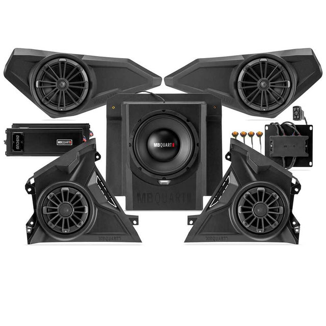MB Quart '24+ Can-Am Maverick R 1120 Watt Stage 5 Tuned Five Speaker Audio System