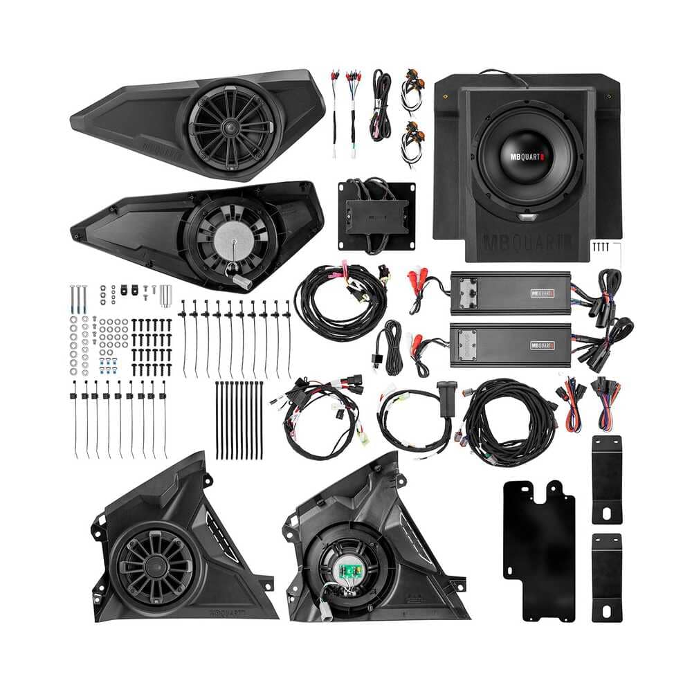 MB Quart '24+ Can-Am Maverick R 1120 Watt Stage 5 Tuned Five Speaker Audio System