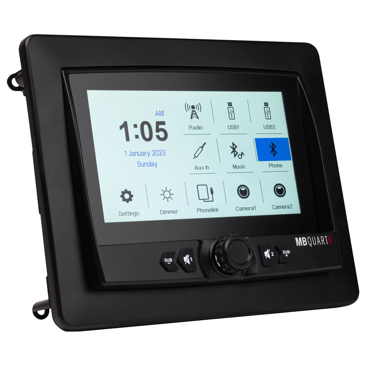 MB Quart GMR7V1 7-Inch Waterproof Touchscreen Car Play Source Unit