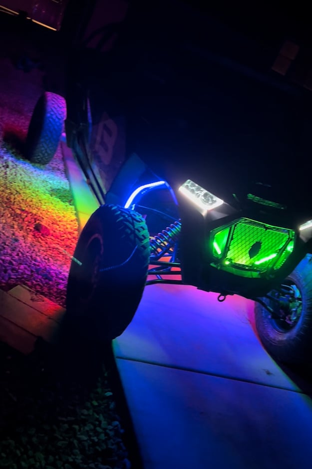 MB Whips Polaris RZR Stage 2 LED Underglow 12 Strip Kit